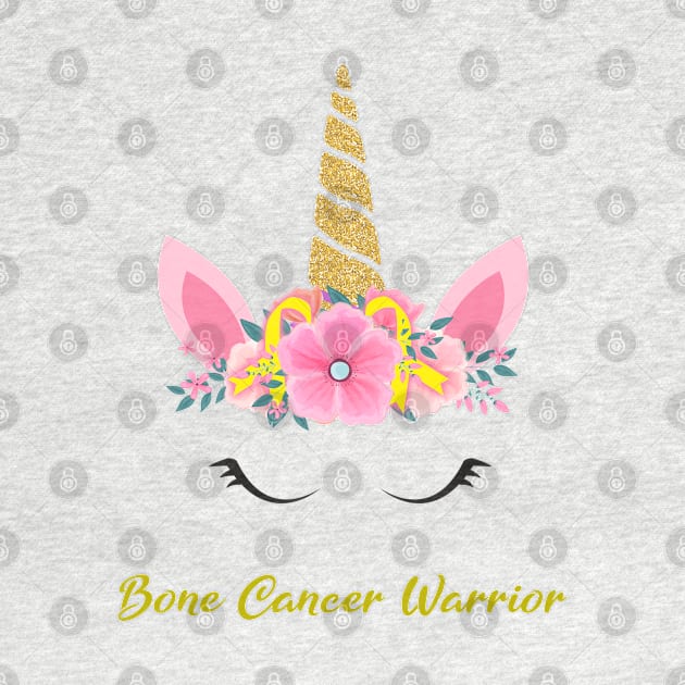 Unicorn Bone Cancer Warrior Support Bone Cancer Warrior Gifts by ThePassion99